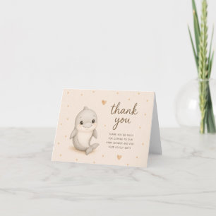 Remerciements Carte de remerciement Baby Shower pour bébé dauphi