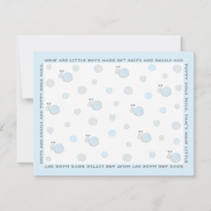 Remerciements Carte de remerciement Baby Shower, "Snips and Snai