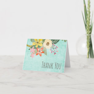 Remerciements Carte de remerciement Beautiful Blooms
