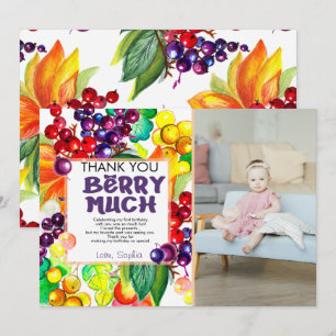 Remerciements Carte de remerciement Berry Sweet