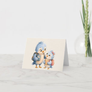 Remerciements Carte de remerciement Blue Bird