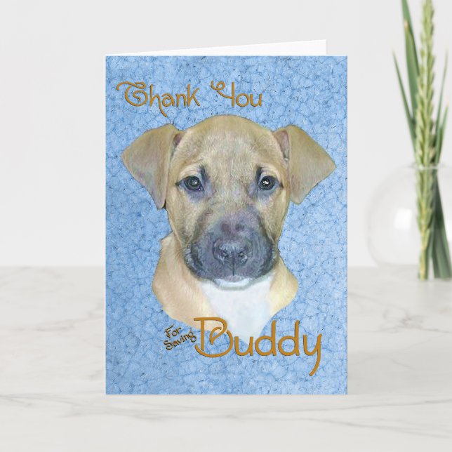 Remerciements Carte de remerciement Buddy (Devant)