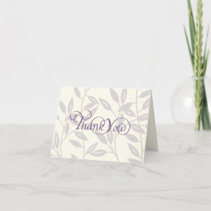 Remerciements Carte de remerciement calligraphique