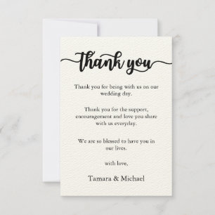 Remerciements Carte de remerciement, Carte de remerciement de sc