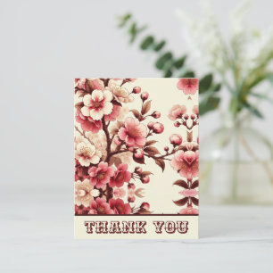 Remerciements Carte de remerciement Cerisier en Fleurs