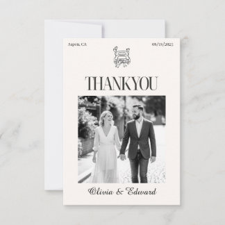 Remerciements Carte de remerciement classique