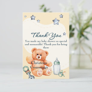 Remerciements Carte de remerciement classique pour Baby Shower a