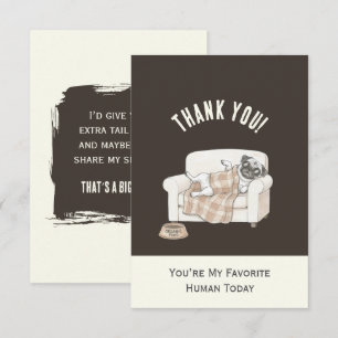 Remerciements Carte de remerciement Cozy Paws