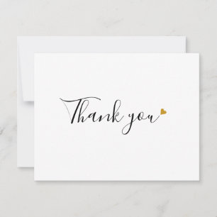 Remerciements Carte de remerciement d'affaires à script simple