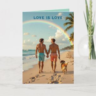 Remerciements Carte de remerciement d'amour LGBTQ l'amour est l'