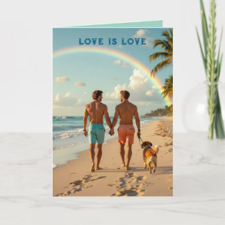 Remerciements Carte de remerciement d'amour LGBTQ l'amour est l'
