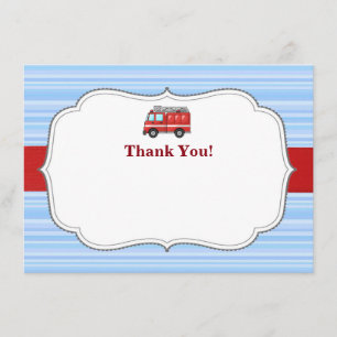 Remerciements Carte de remerciement d'anniversaire de camion de 