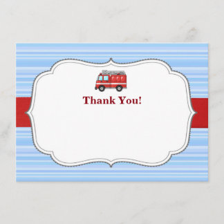 Remerciements Carte de remerciement d'anniversaire de camion de