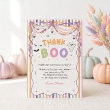 Carte de remerciement d'anniversaire de fille Hall