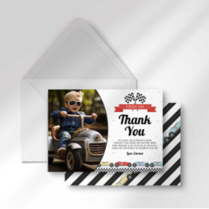 Remerciements Carte de remerciement d'anniversaire de voiture de