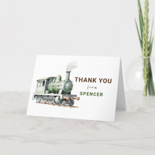 Remerciements Carte de remerciement d'anniversaire pliée sur le