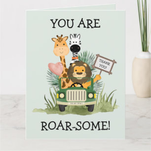 Remerciements Carte de remerciement d'anniversaire pour animaux