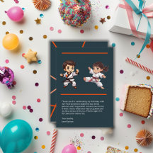 Carte de remerciement d'anniversaire pour champion