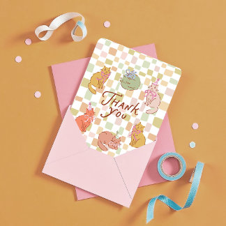 Remerciements Carte de remerciement d'anniversaire pour chaton,