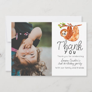 Remerciements Carte de remerciement d'anniversaire pour enfant a