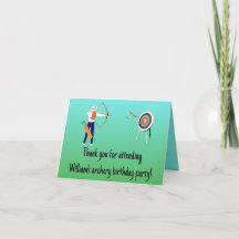 Carte de remerciement d'anniversaire pour enfants 