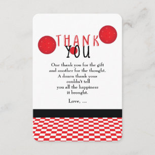 Remerciements Carte de remerciement d'anniversaire pour une fête
