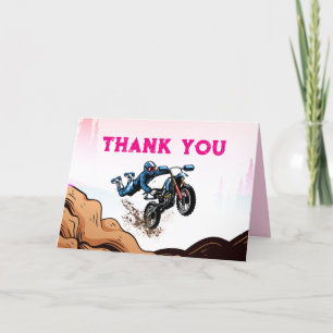 Remerciements Carte de remerciement d'anniversaire pour vélo de
