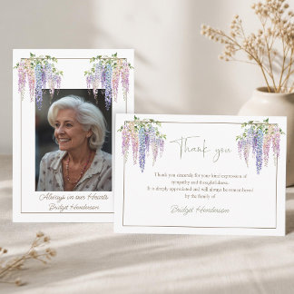 Remerciements Carte de remerciement d'arbre de bouleau pleureur