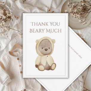 Remerciements Carte de remerciement de baby shower Adorable Merc