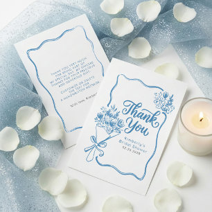 Remerciements Carte de remerciement de Baby Shower Mariage Frais