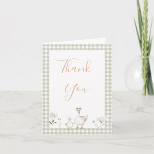 Remerciements Carte de remerciement de baby shower pour une ador