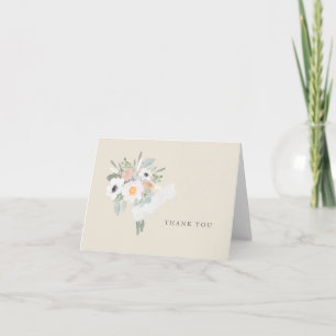 Remerciements Carte de remerciement de Bouquet d'aquarelle