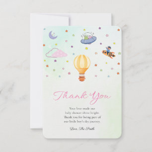 Remerciements Carte de remerciement de fête de bébé jolie et neu
