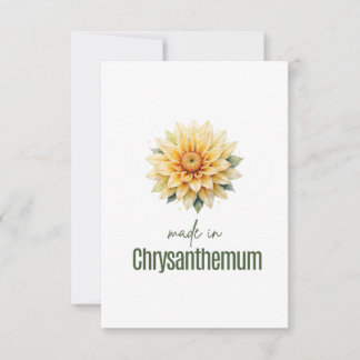 Remerciements Carte de remerciement de fleur de naissance de Chr