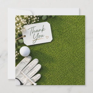 Remerciements Carte de remerciement de golf