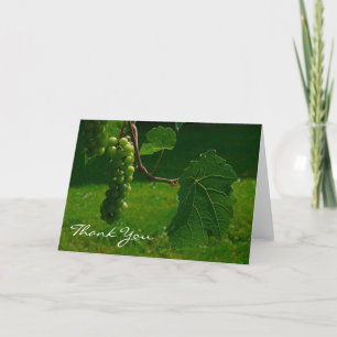 Remerciements Carte de remerciement de grappes de raisins
