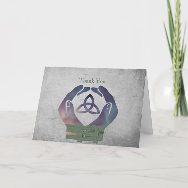 Remerciements Carte de remerciement de Handfasting d'éternité (Devant)