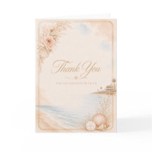 Carte de remerciement de mariage à l'aquarelle mod