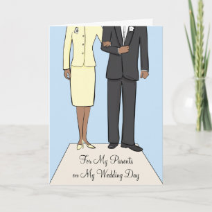 Remerciements Carte de remerciement de mariage africain américai