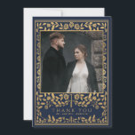 Remerciements Carte de remerciement de mariage avec épée médiéva<br><div class="desc">Célébrez votre jour spécial avec ce design d'épée médiévale royale dorée pour mariage. La dorure présente dans ce design n'est pas une véritable feuille d'or. Vous pouvez personnaliser ceci davantage en cliquant sur le bouton "PERSONNALISER".</div>