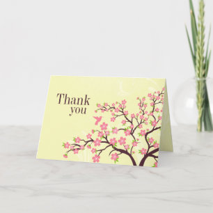 Remerciements Carte de remerciement de mariage chic aux fleurs d