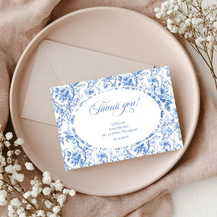 Remerciements Carte de remerciement de mariage chic aux roses Na