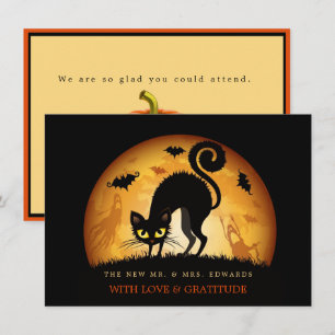 Remerciements Carte de remerciement de mariage effrayant Hallowe