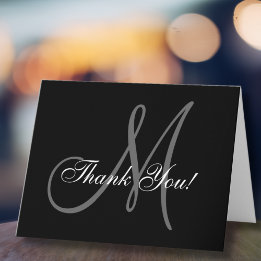 Remerciements Carte de remerciement de mariage élégante avec mon