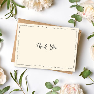 Remerciements Carte de remerciement de mariage fantaisiste dessi