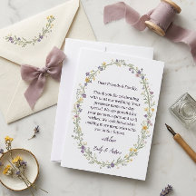 Carte de remerciement de mariage florale simple mo