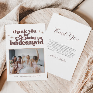 Remerciements Carte de remerciement de mariage minimal Boho neut