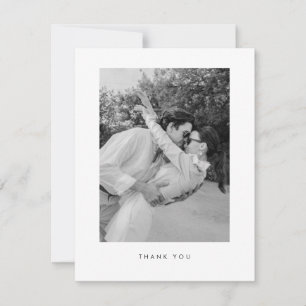 Remerciements Carte de remerciement de mariage moderne simple av