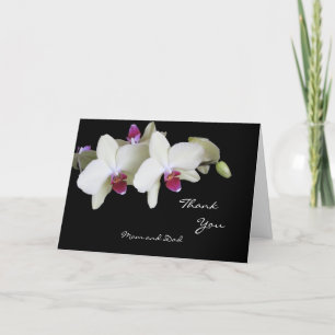 Remerciements Carte de remerciement de mariage Orchidée pour les