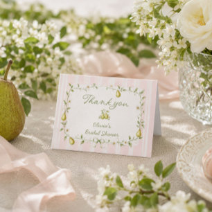 Remerciements Carte de remerciement de mariage Parfaite Poire